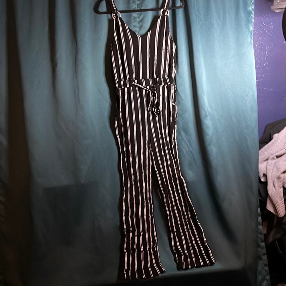 Tank style pants romper